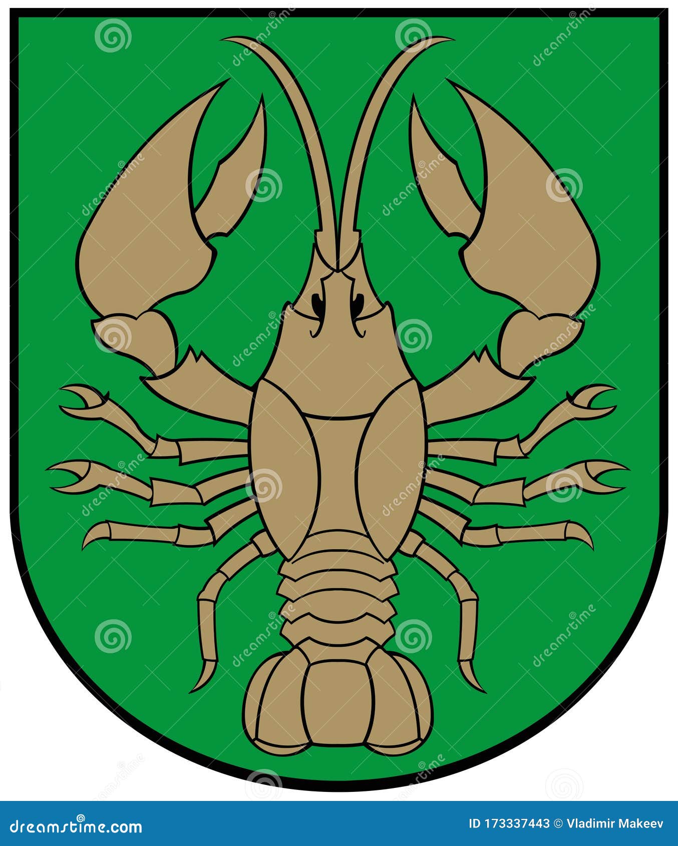 coat of arms of the city of ÃÂ venÃÂioneliai. lithuania